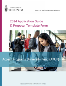 2024 APUF Application Guide & Proposal Template Form